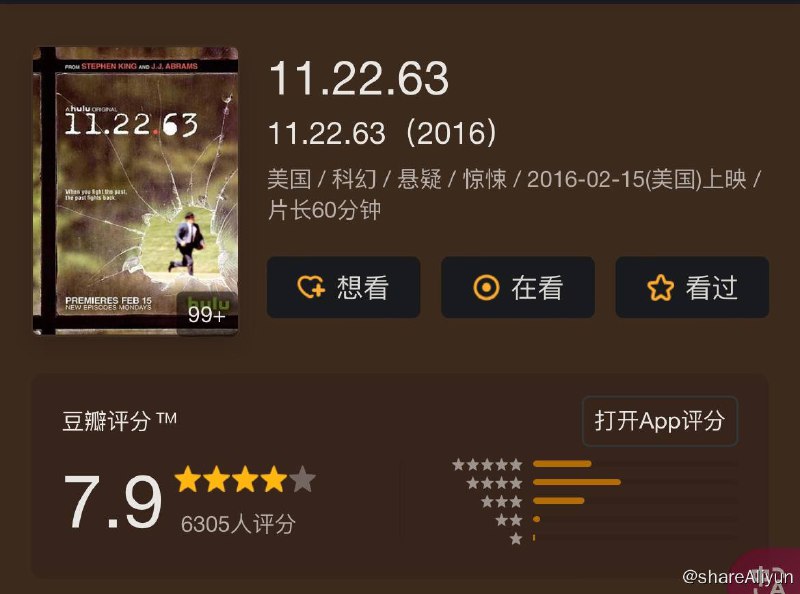 名称：拯救肯尼迪.11.22.63 S01描述：该剧故事聚焦肯尼迪总统遇刺事件，1963年11月22日，美国得克萨斯州达拉斯市响起三声枪响，总统肯尼迪遇刺身亡，世界随之改变