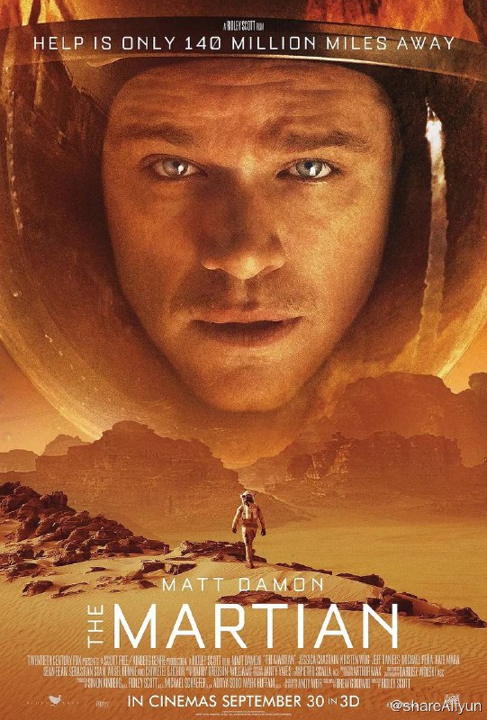 名称：火星救援 4K原盘REMUX 国英双音 特效字幕描述：载人航天宇宙飞船阿瑞斯3号成功抵达火星，谁知一场破坏力极其巨大的风暴向宇航员们袭来，阿瑞斯3号被迫中断任务，紧急返航