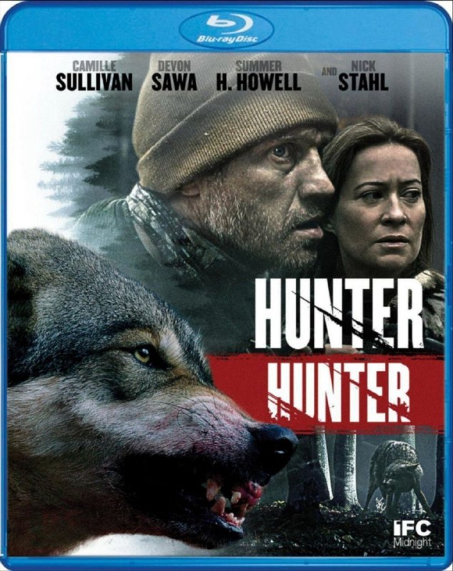 名称：人狼恶 4K(2160P)             REMUX (蓝光 原盘)描述：Hunter Hunter影片年代：2020影片产地：加拿大、美国对白语音：英语影片字幕：中字外挂字幕电影简介：猎人一家三口在森林里避世隐居，受到一只野狼的威胁