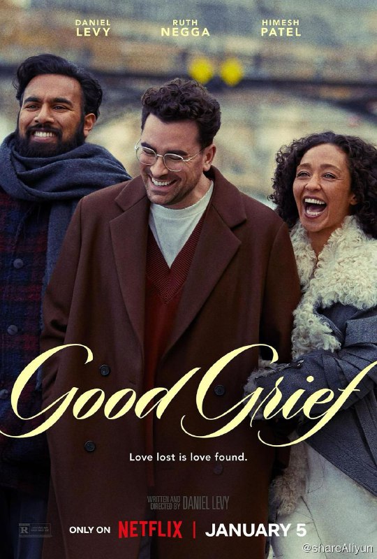名称：放下旅程 Good Grief (2023)描述：因失去著名作家丈夫而悲痛不已的艺术家带着两名好友去巴黎旅行