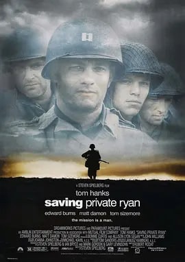 名称：拯救大兵瑞恩 Saving Private Ryan (1998)描述：瑞恩（马特•达蒙 Matt Damon饰 ）是二战期间的美国伞兵，被困在了敌人后方
