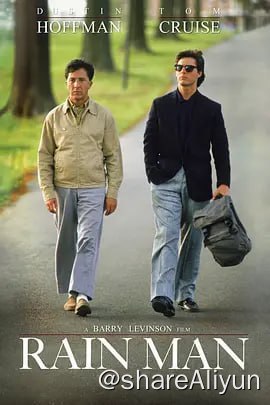 名称：《雨人》.Rain.Man.1988描述：查理（汤姆·克鲁斯 Tom Cruise 饰）父亲去世，留下了300万美元的遗产