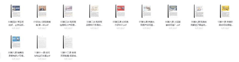 名称：劳动人民购房指南（完结）描述：劳动人民购房指南（完结）链接：