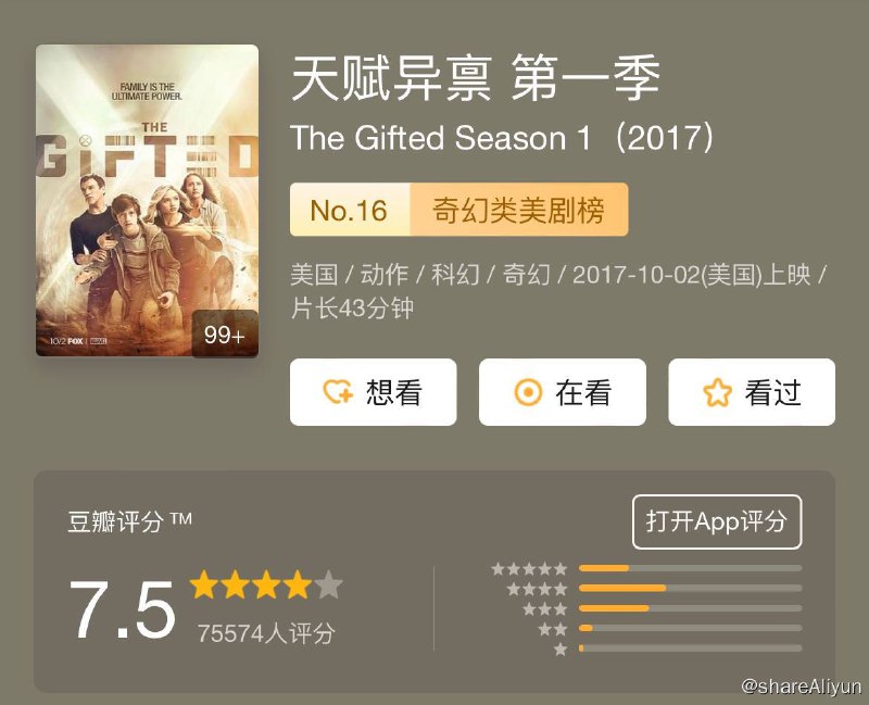 名称：天赋异禀 The Gifted S1~S2描述：Fox将推出全新X战警剧集，马特·尼克斯(《火线警告》)负责开发本剧