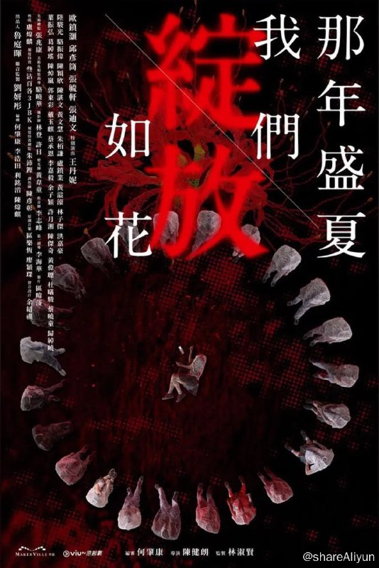 名称：那年盛夏 我们绽放如花 那年盛夏 我們綻放如花 (2023) 首更4描述：暑假尾聲，一群高中生的平靜生活忽然被打破：自稱Admin的人把他們加進奇怪群組，強制開始一場「死亡遊戲」——在他們除掉身份不明的「目標人物」前，只要不回覆同學訊息就會立即爆頭死亡！班上同學離奇斃命，引起眾人一陣恐慌