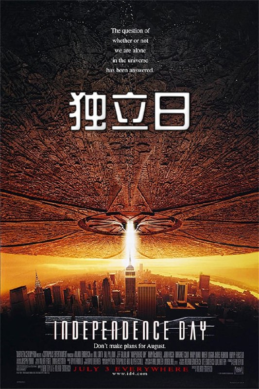 名称：独立日(1996) REMUX描述：未来某年的7月2日，美国各地的监视站发现一艘巨大飞船接近了地球