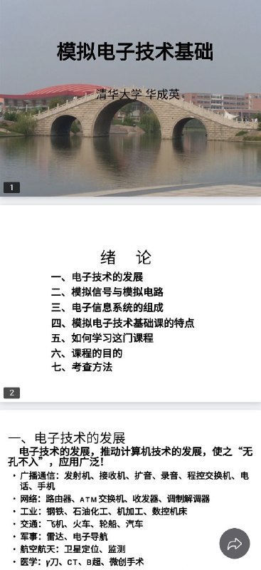 名称：大学模电课程ppt基础知识描述：大学模电方面的知识，帮助你快速了解并学习模电，助力fpga工程链接：