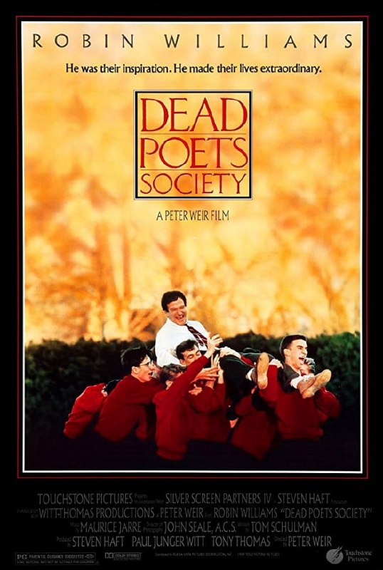 名称：死亡诗社 Dead Poets Society描述：威尔顿预备学院以其沉稳凝重的教学风格和较高的升学率闻名，作为其毕业班的学生，理想就是升入名校