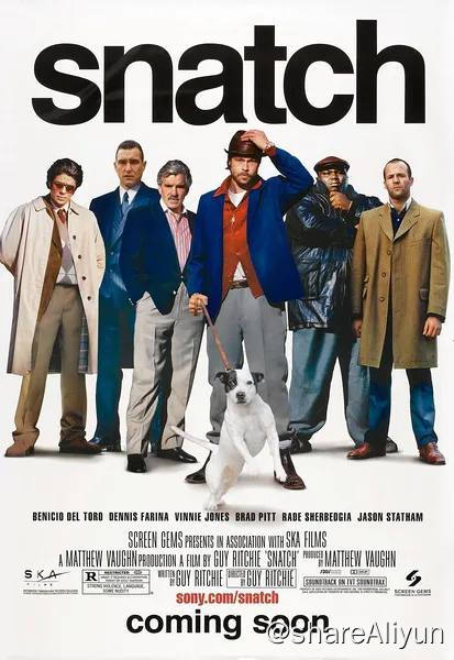 名称：偷拐抢骗 4K原盘REMUX 国英双音 内封字幕描述：土耳其（杰森•斯坦森饰）是一位黑市拳击的经理人，不过他遇到了麻烦，本该参加比赛的选手被吉普赛人米奇（布拉德•皮特饰）一拳击倒