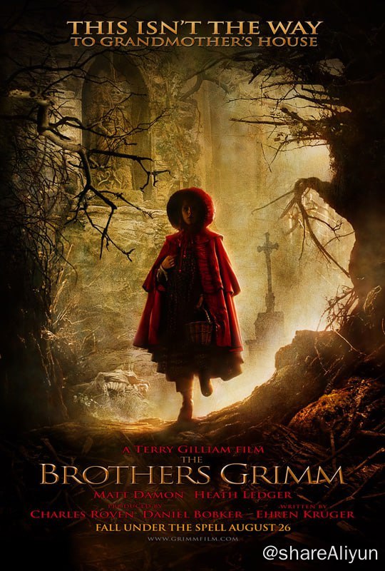 名称：格林兄弟 The Brothers Grimm (2005) 美国稀缺老电影 个人调轴压制的中英文字幕 建议保存收藏描述：威尔·格林（马特·达蒙 Matt Damon 饰）和杰克·格林（希斯·莱杰 Heath Ledger 饰）是一对游手好闲、靠诈骗为生的骗子