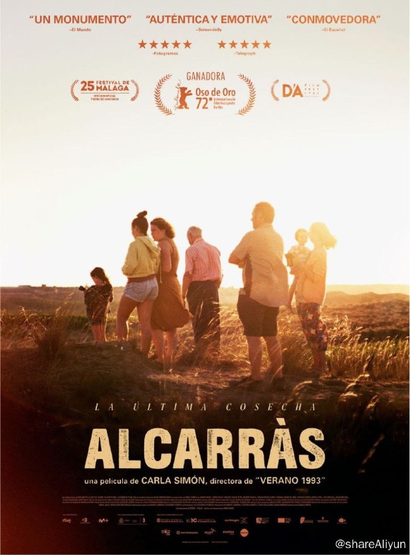 名称：阿尔卡拉斯 (2022) 4K 中字硬字幕描述：本片由加泰罗尼亚导演卡拉·西蒙执导，讲述了一个传统乡村家庭中桃子采集活动日渐式微的故事，当有人提出要将桃树砍伐并安装太阳能电池板以此适应新的方式时，这家人开始了捍卫自己土地的“战斗”