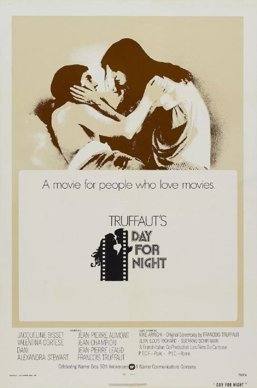 名称：日以作夜 La nuit américaine (1973)描述：日以作夜是一个电影技术术语，意思是指在白天拍摄夜景，本片讲的就是一个电影拍摄过程中的故事