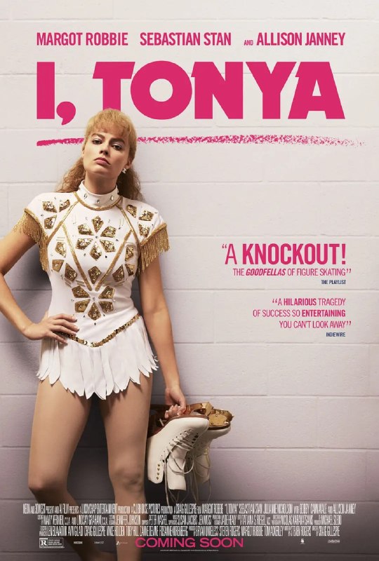 名称：我，花样女王 I, Tonya (2017)描述：托尼亚(玛歌特·罗比 Margot Robbie 饰)成长在一个破碎的家庭之中，和母亲(阿丽森·詹尼 Allison Janney 饰)过着相依为命的日子