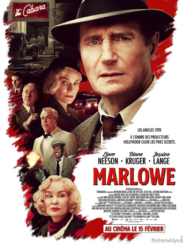 名称：马洛 Marlowe (2023) 1080/4K描述：故事发生在1930年代的湾城，一位金发美女客户希望马洛帮她寻找失踪的前男友，一个隐藏着的巨大秘密即将浮出水面