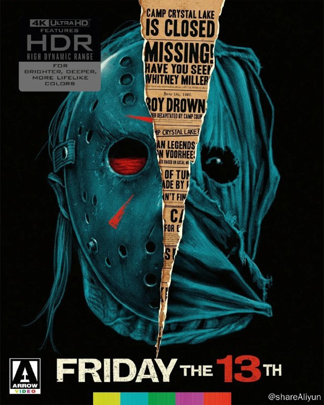 名称：《黑色星期五》4K原盘REMUX [加长版] [HDR 杜比视界] [中英双字 官译中字]描述：黑色星期五的剧情简介 · · · · · ·  少女惠特妮•米勒（Amanda Righetti 饰）及其男友麦克（Nick Mennell 饰）等一行五人前往水晶湖森林游玩，快乐的假期很快为血腥杀戮所取代，躲藏在暗处的杀人魔王杰森（Derek Mears 饰）突然出现，将青年男女们逐一杀害