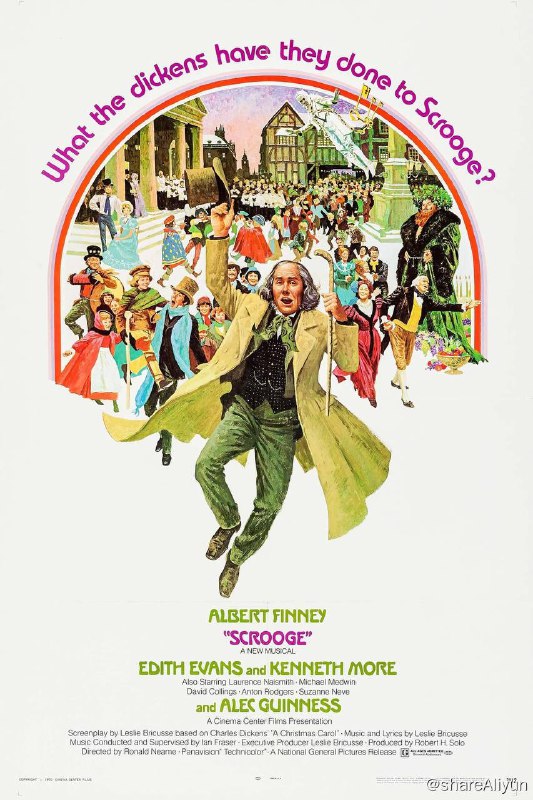 名称：圣诞欢歌 1970 圣诞节佳片描述：对查尔斯·狄更斯经典小说的音乐复述，讲述了一个苦涩的守财奴在几个神秘的圣诞幽灵的帮助下，踏上了自我救赎的旅程