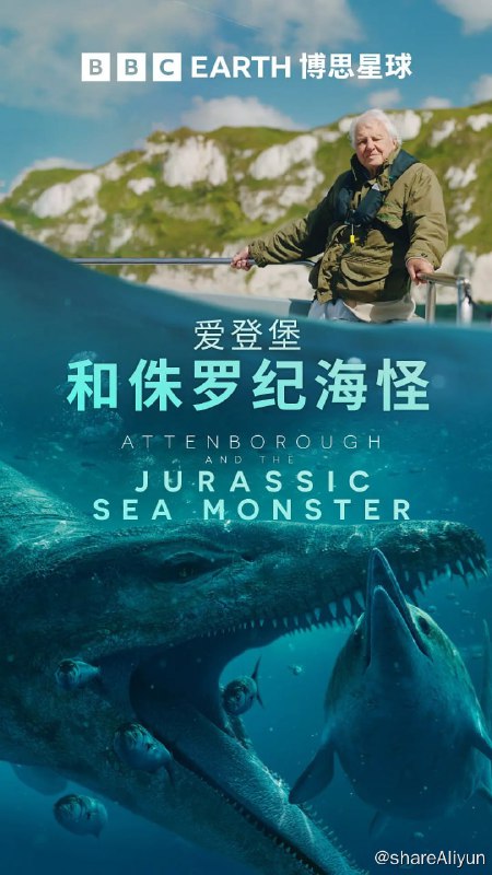 名称：爱登堡和侏罗纪海怪(2024)描述：一位化石爱好者在英国“侏罗纪海岸”发现了一块上龙化石