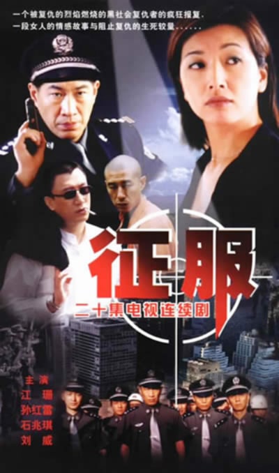 名称：征服(2003)描述：该剧讲述了警方循江湖恩怨抓捕了一批横行衡州的黑势力团伙成员，警匪之间的追捕与反追捕、复仇与阻止复仇的故事